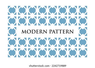 Modern Retro Geometric Seamless Pattern Vector on White Background