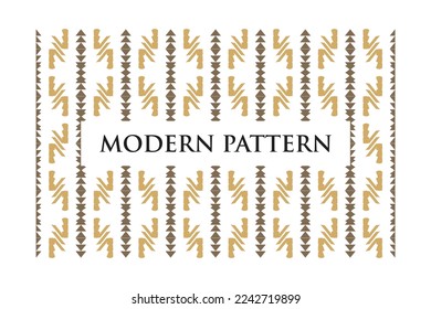 Modern Retro Geometric Seamless Pattern Vector on White Background