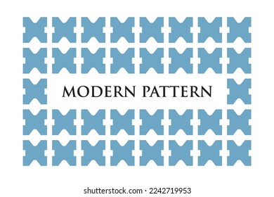 Modern Retro Geometric Seamless Pattern Vector on White Background