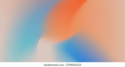 Modern retro gradient background with grain texture