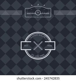 modern retro insignia