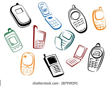 Cell Phone Cartoon Images Stock Photos Vectors Shutterstock