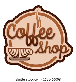 modern retro style coffee shop logo