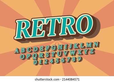 Modern Retro Text Style Effect