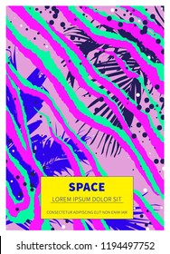 modern retro vibrant aesthetic vaporwave poster, card,  background template design