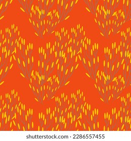 Modern retro vintage flower seamless pattern vector illustration design for fabric textile and interior
