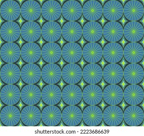 Modern Retro Vintage Style Hand drawn Marble sun illustration seamless pattern with colors; royal blue, amber, Fushia Pink, Lemon, Turquoise, Bottle Green, Black, White, Burnt Orange print surface 