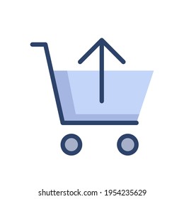 Modern return purchase icon illustration