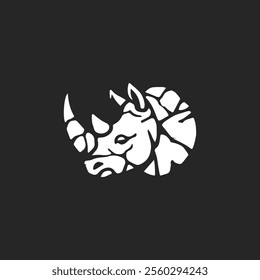 Modern rhino stone logo for sale.