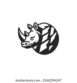 Modern rhino stone logo for sale.