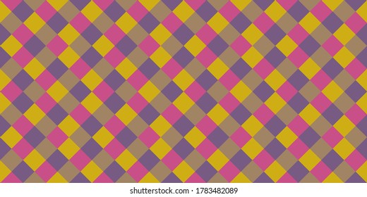 Baldosas rhombus modernas de diseño gráfico vectorial sin fisuras. El cuadrado forma el fondo vintage. Rhombus patrón geométrico sin costuras, impresión textil de plástico. El fondo de los cuadrados contemporáneos es interminable.