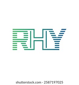 Modern RHY Logo Design. Letter RHY Minimalist, Professional, and Versatile Branding Icon for Business Identity