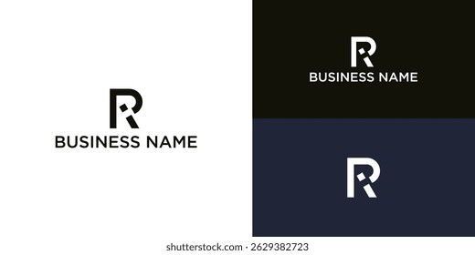 Modern RI Logo Design, Sleek Business Identity Symbol, Creative and Minimalist Style