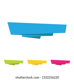 
Modern Ribbon Title Banner Template for e-commerce promotions technology business health with modern high end look
