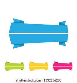 
Modern Ribbon Title Banner Template for e-commerce promotions technology business health with modern high end look
