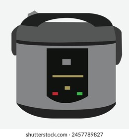 Modern rice cooker isolate on white background