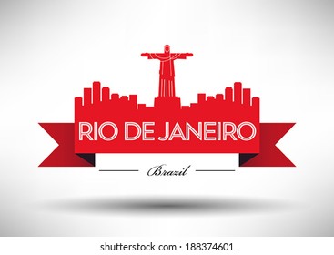 Modern Rio De Janeiro City Skyline Design