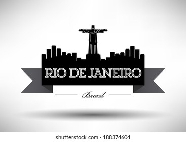 Modern Rio De Janeiro City Skyline Design