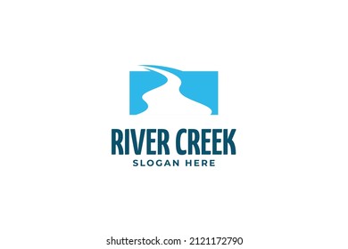 Modern river creek logo design inspirations