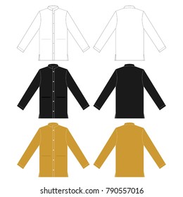 modern robe abaya vector template
