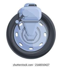 Modern robot icon cartoon vector. Cute toy. Computer science