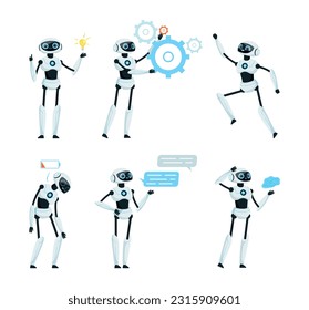 Modern Robot as Programmable Machine Engaged in Different Activity Vector Set