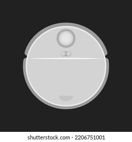 Modern robot vacuum cleaner for house cleaning. Vector