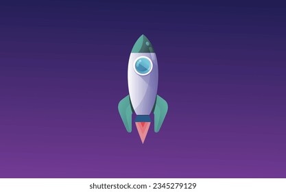 Modern Rocket Design Free Vector Illustration Space Exploration Modern Rocket Design Free Vector Art