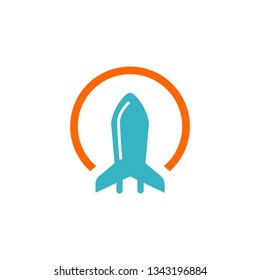modern rocket logo design