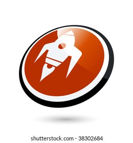 modern rocket sign
