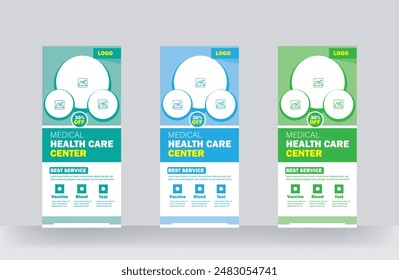 Modern roll up and abstract pull up promotion street business events presentations meeting design template