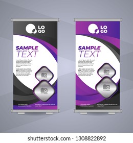 Modern roll up banner	