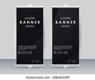 Modern roll banner abstract background