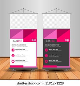 Pancarta moderna. Diseño de plantillas vectoriales de publicidad. Fondo blanco y negro