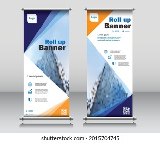modern roll up banner brochure flyer x-stand design vector eps 10