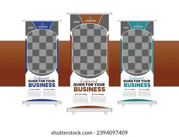 Modern roll up banner design