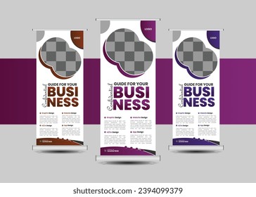 Modernes Design für Roll-Up-Banner