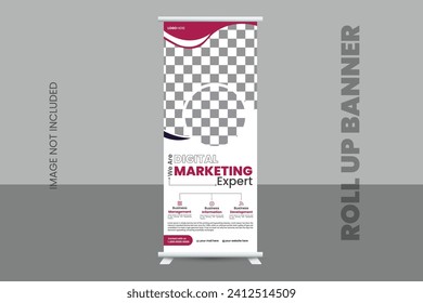 Modern roll up banner design
