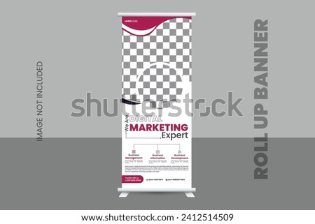 Modern roll up banner design
