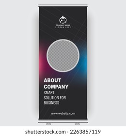 modern Roll up banner design template