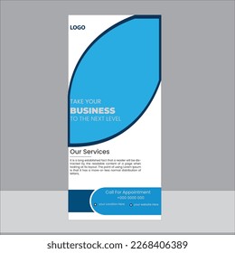 modern roll up banner design template for marketing