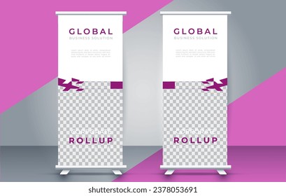 Modern roll up banner design template. flyer. pull up. presentation. brochure. poster. advertisement. print media 