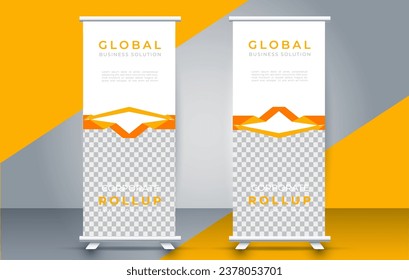  Modern roll up banner design template. flyer. pull up. presentation. brochure. poster. advertisement. print media 