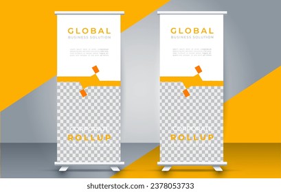  Modern roll up banner design template. flyer. pull up. presentation. brochure. poster. advertisement. print media 