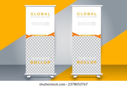  Modern roll up banner design template. flyer. pull up. presentation. brochure. poster. advertisement. print media 