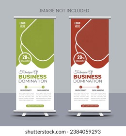 Plantilla moderna de diseño de pancartas de Roll Up