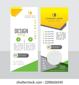 Modern Roll Up Banner Design vector eps. print ready roll up banner 