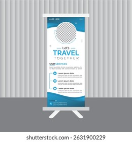 Diseño moderno de Plantilla de Anuncio enrollable