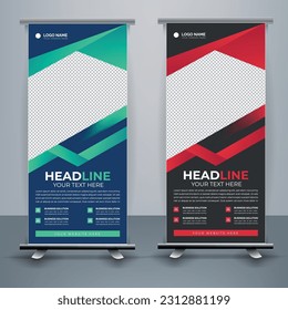 Plantilla moderna de banner de enrollado, plantilla estándar, plantilla de pancarta X, banner de bandera. fondo vertical, abstracto, diseño vertical, pancarta x moderna, tamaño rectangular.