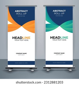 Plantilla moderna de banner de enrollado, plantilla estándar, plantilla de pancarta X, banner de bandera. fondo vertical, abstracto, diseño vertical, pancarta x moderna, tamaño rectangular.
